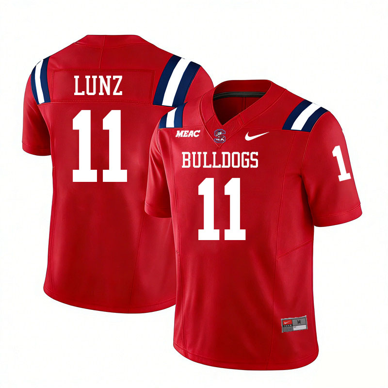 South Carolina State Bulldogs #11 Mike Lunz College Football Jerseys,Uniforms Stitched-Red